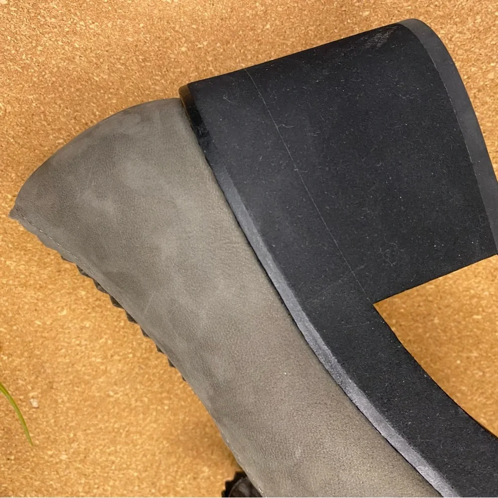 EILEEN FISHER HARRIA LOAFERS BLOCK CHUNKY PLATFORM HEELS SIZE 8.5